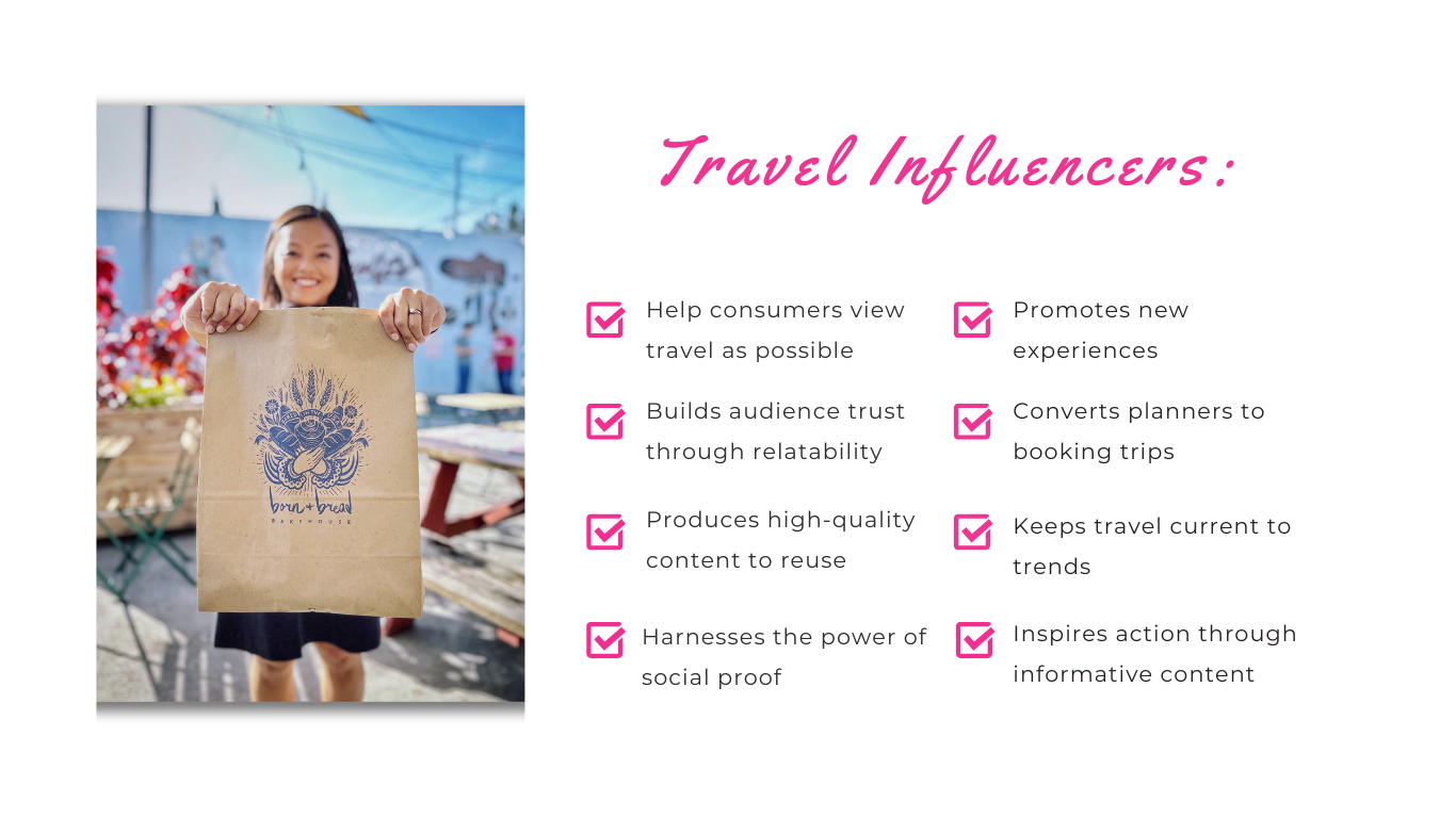 benefits of travel influencers