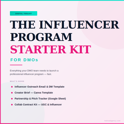 The Influencer Program Starter Kit for DMOs